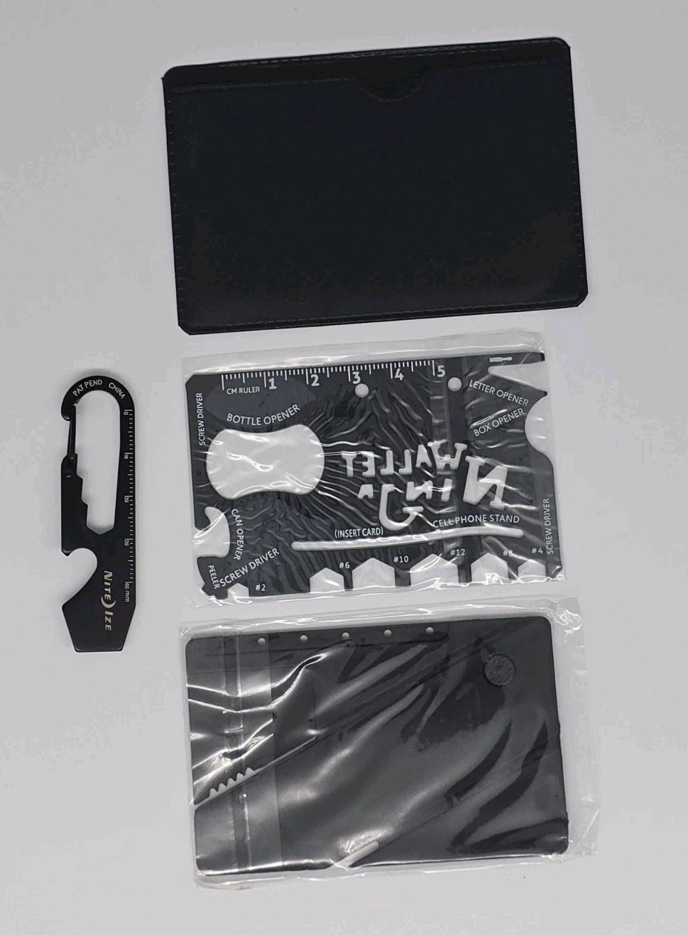 Wallet Ninja 18-in-1 Credit Card Multi-tool, EDC Card Knife & Carabiner