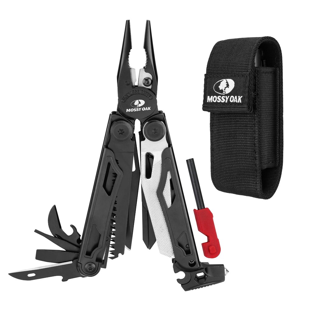 MOSSY OAK 19-in-1 Stainless Steel Multi Tool Plier Folding Pocket Survival Tools
