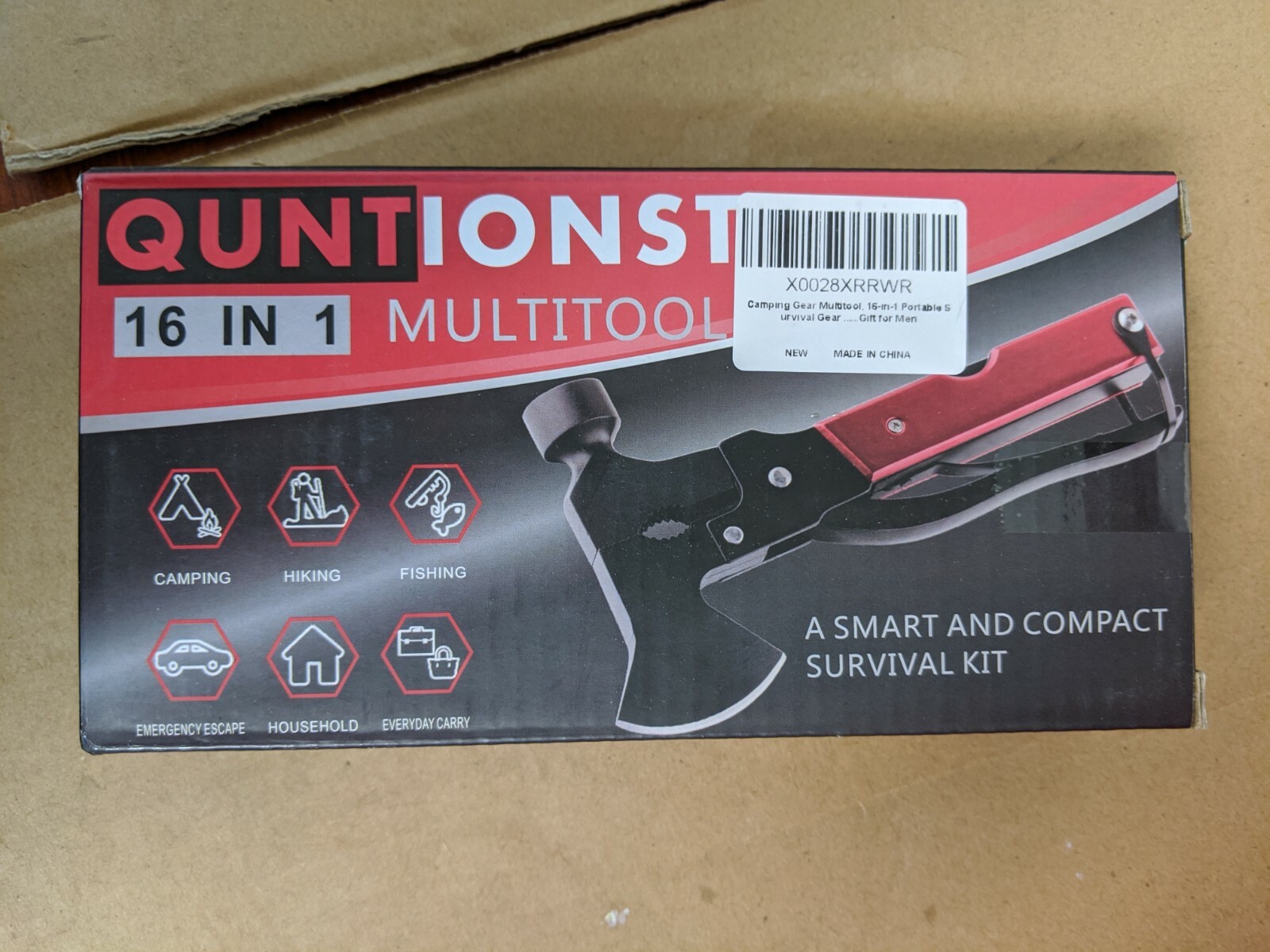 Camping Gear Multitool, Cool & Unique Birthday Gift for Men