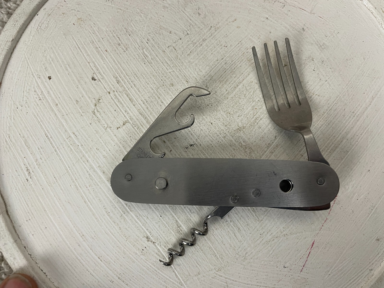 Ozark Trail Outdoor Equipment Utility Utensil Multi-Tool 4.5″ Fork Bottle Opener