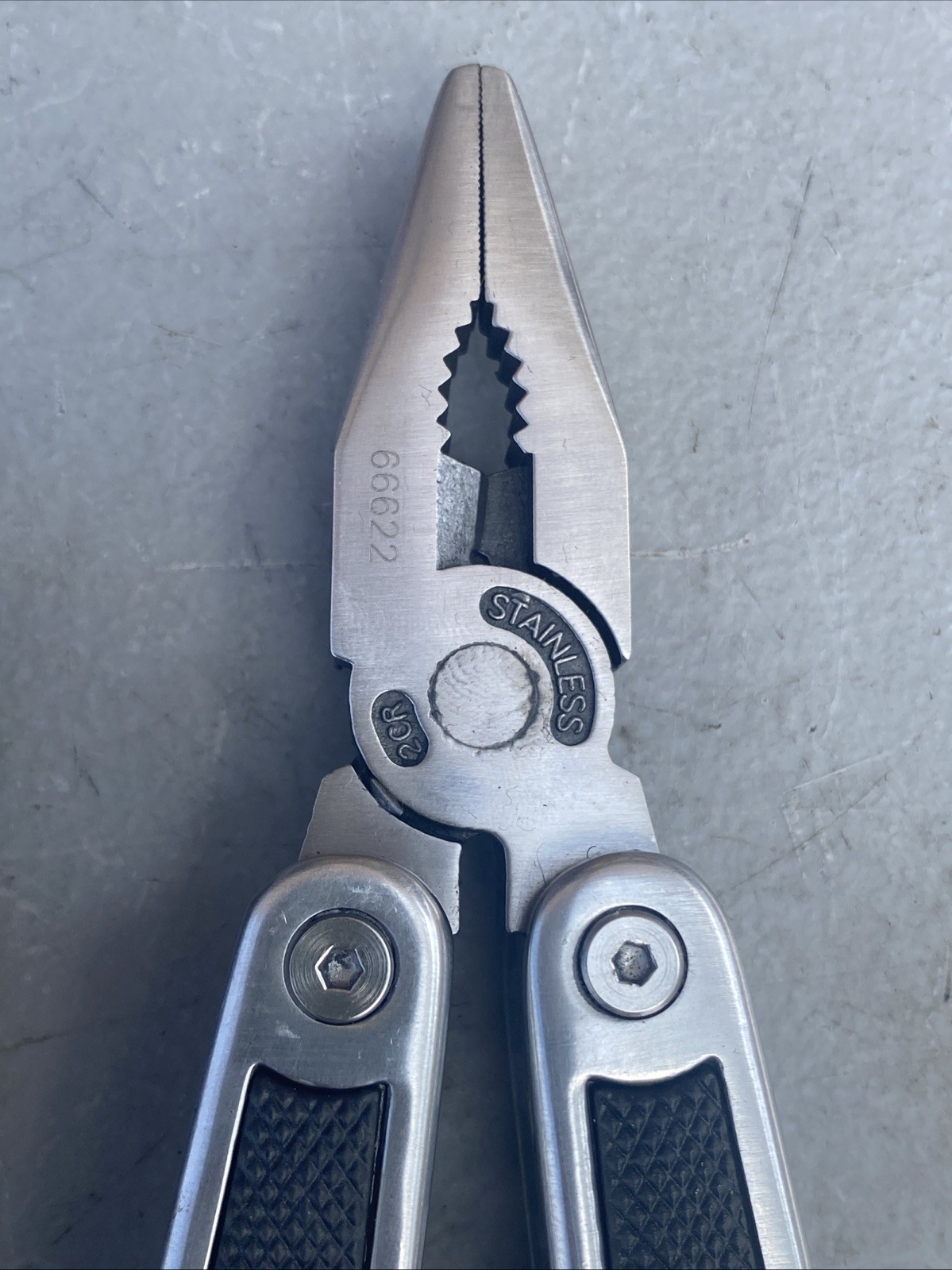 ALLEN Multi-Tool Stainless Steel Plier Knife Serrated Black Silver