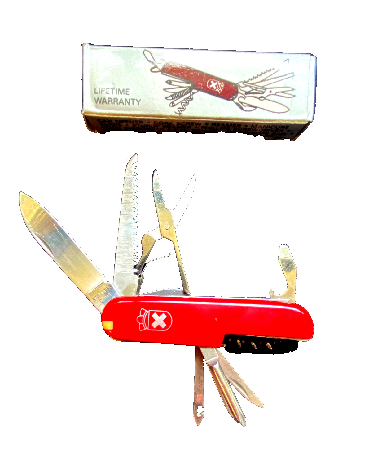 Royal Crest 16-Function Pocket Knife SKA13 Stainless Steel Multi Tool