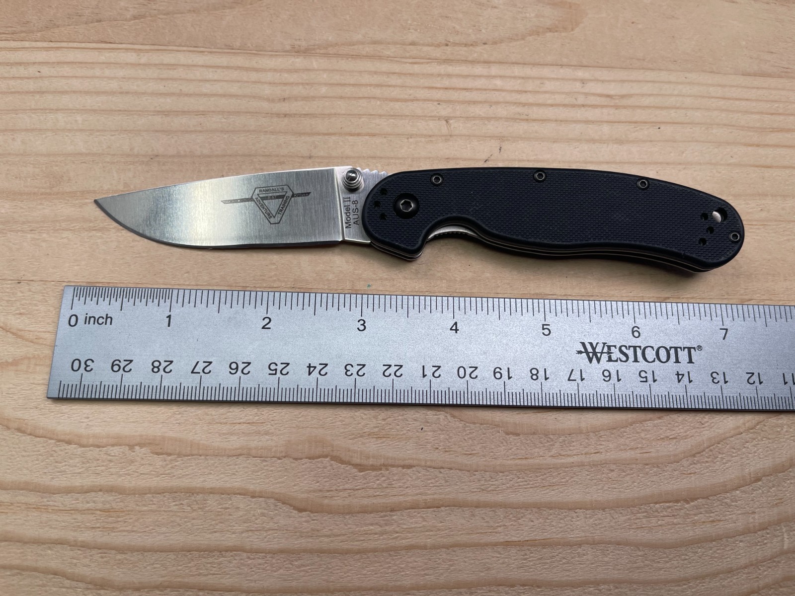Ontario Knife Co. RAT Model II AUS-8 Folding Pocket Knife – Very Nice