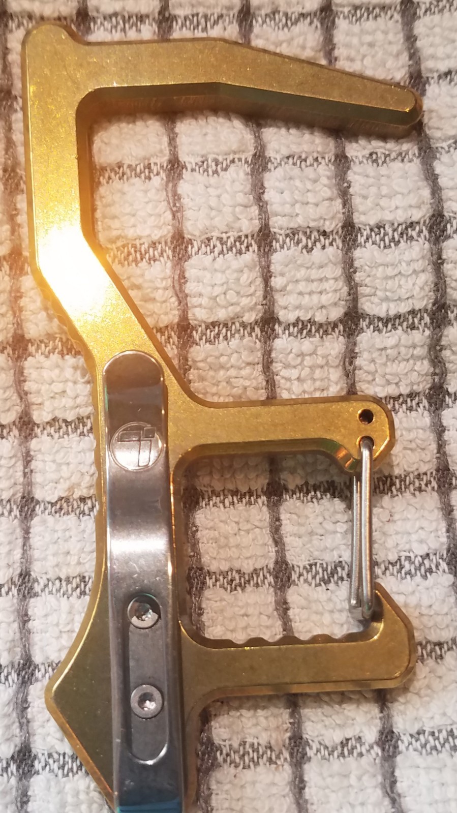 Leatherman Clean Contact Carabiner Tool Brass Corona Hook new box Edc Clip On