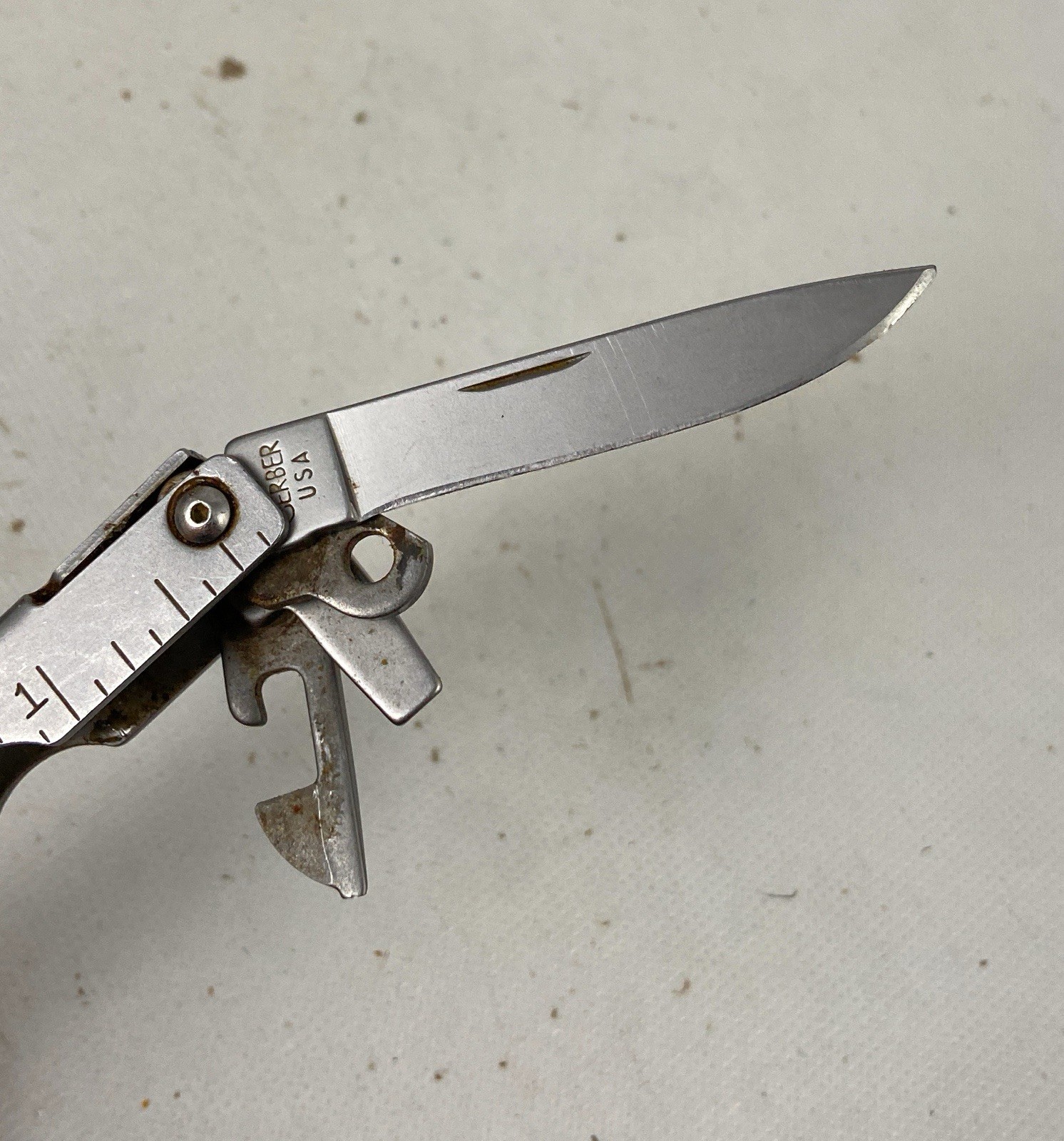 🌟Gerber USA MP400 Blunt Nose Multi-Tool, Pliers, Knife, File, Vintage NICE!