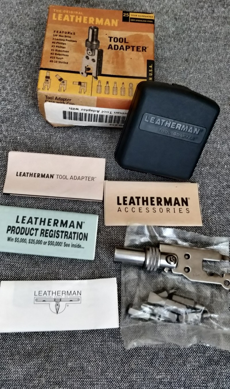 NEW NOS Leatherman Universal Tool Adapter for Complete in box ZBB-558