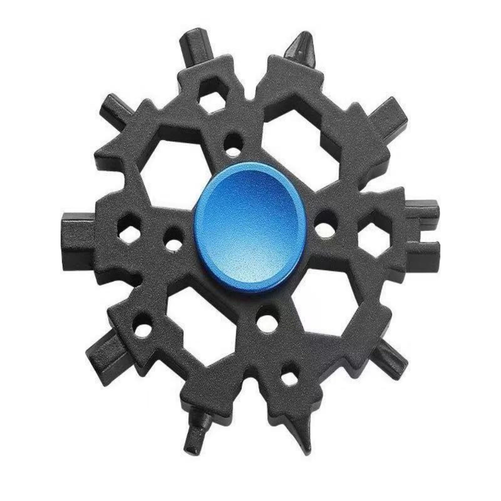 Snowflake Multitool with Fidget Spinner, 23-in-1 Portable Carbon Steel Multi-…