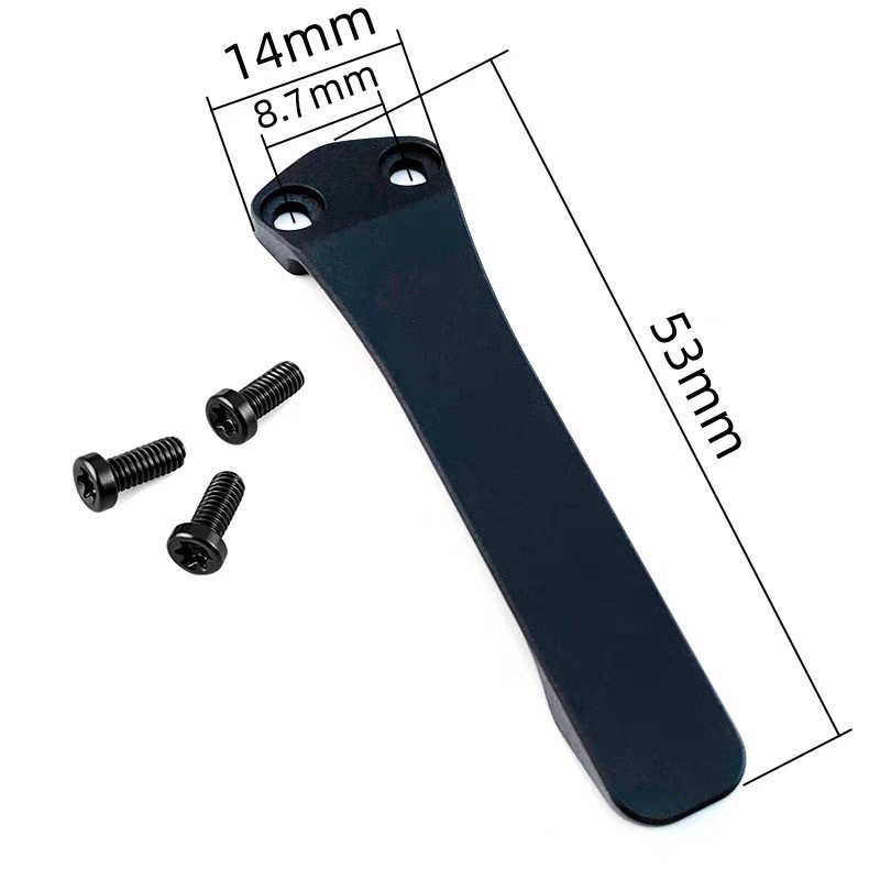 Titanium CNC Pocket Clip for Folding Knife EDC DIY Replacement Part