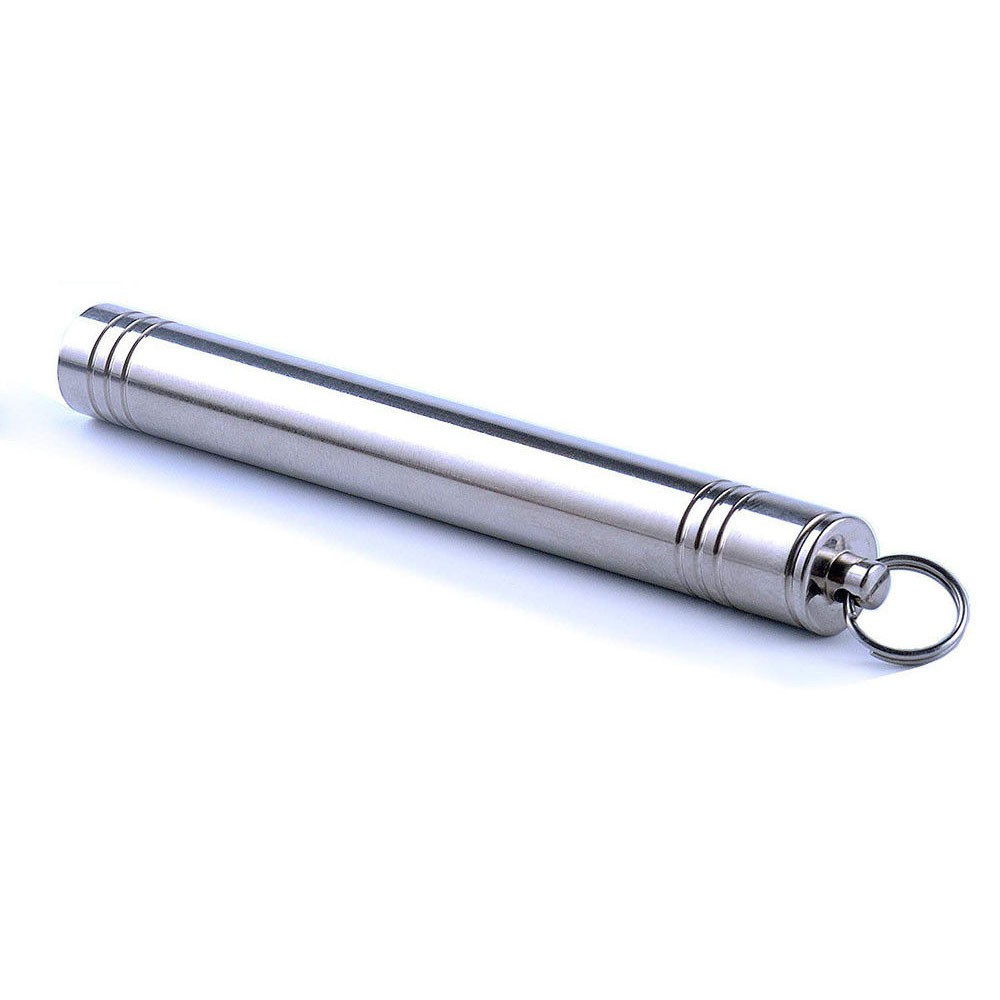EDC Outdoor Titanium TC4 Waterproof Box Container Keychain Pendant Survival Tool
