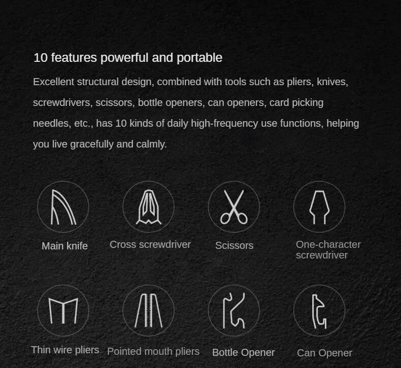 Nextool Mini Sailor Pliers 11-in-1-Multi-Function Pocket Multi-tool Wire Cutters