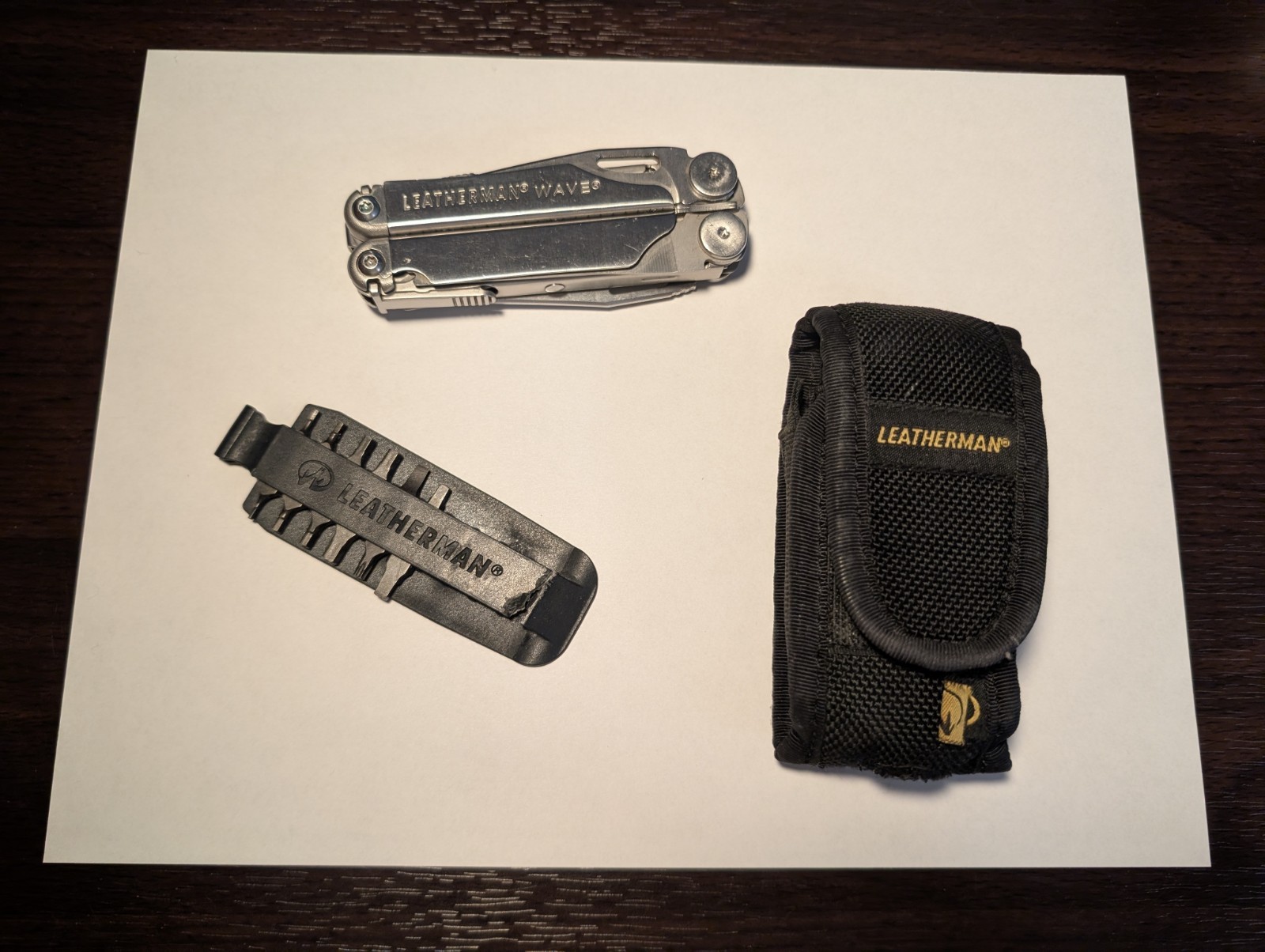 Leatherman Wave Multitool W Sheath and Bits Good Shape See Pics!