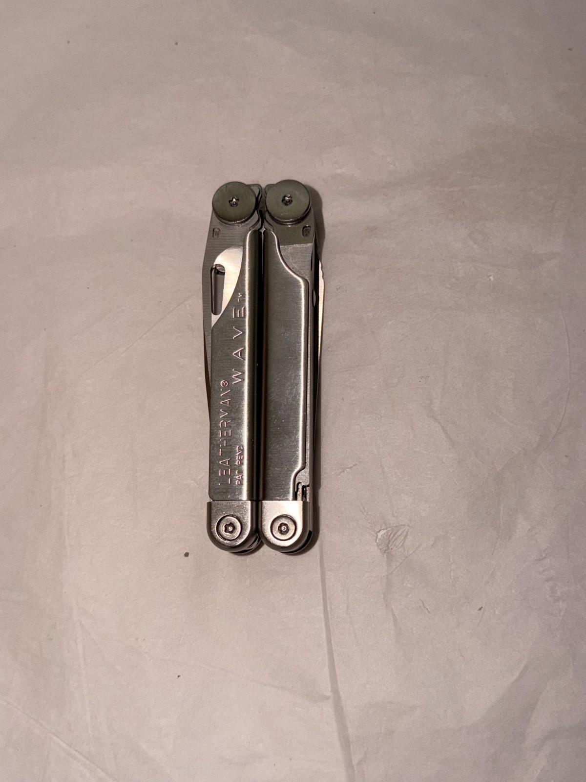 Vintage Leatherman Wave USA Multi Took Patent Pending with Pocket Carrier