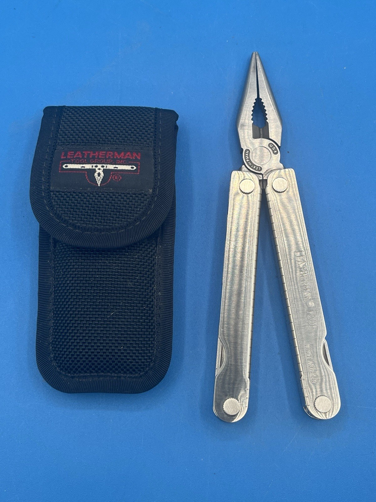 Vintage Leatherman PST Pocket Survival Tool 11/00 Multi Tool w/ OEM Sheath USA
