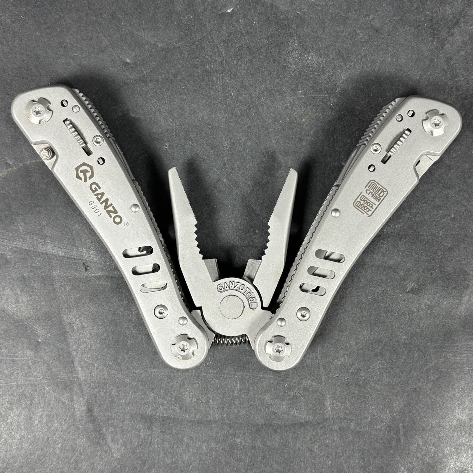 Vintage Ganzo G301 Multi Tool Plier Kit With Sheath & Box