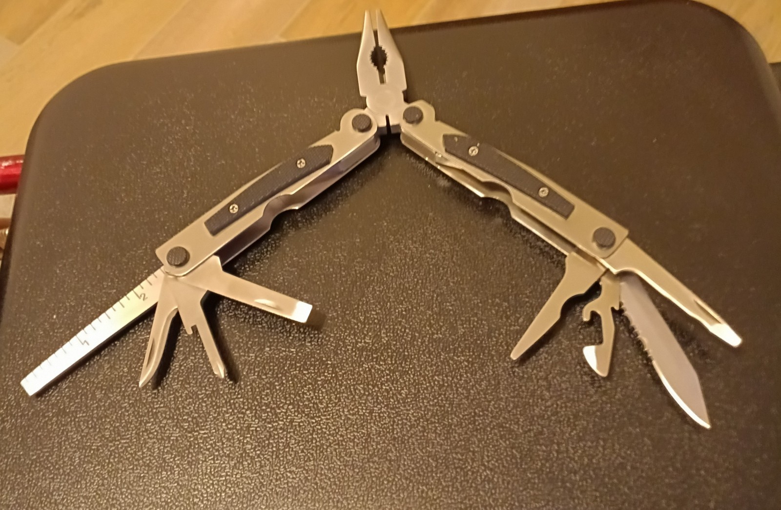 WINCHESTER MULTI TOOL (Stainless Steel With Black Canvas Belt Case) 10 Tools
