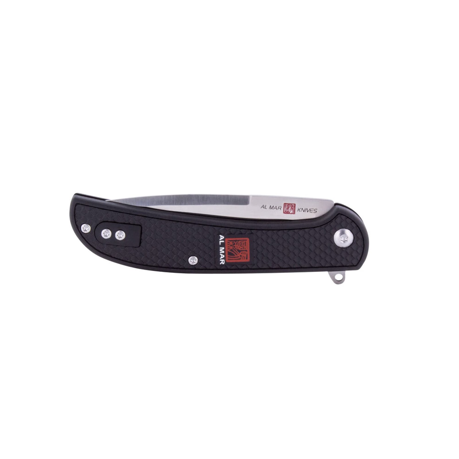 Al Mar Ultralight Eagle Linerlock 4″ 8Cr13MoV Black FRN Folding Knife AMK4126