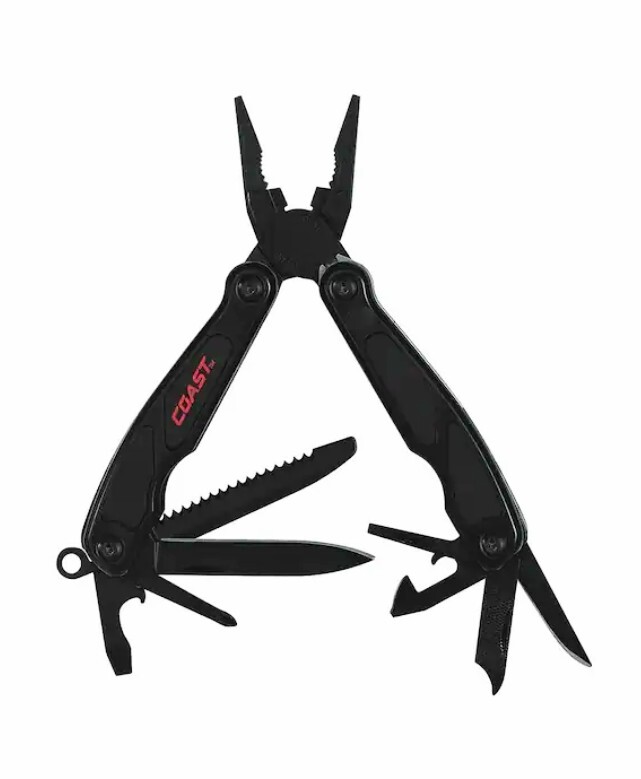 Coast LED135 14-Tool Micro Pliers with Built-In LED Light Color: Black