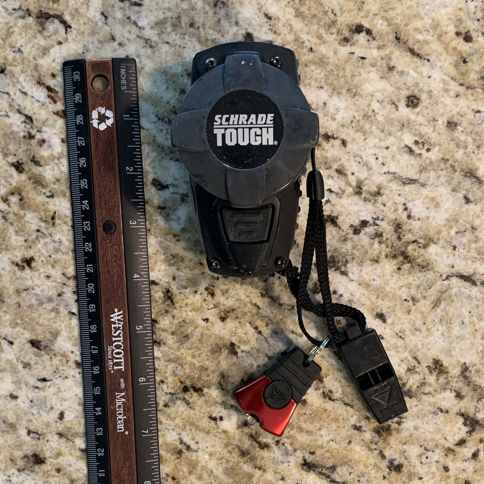 Schrade Tough 11-in-1 Multi-Tool Stainless w/ Compass, Lanyard, 2.5in