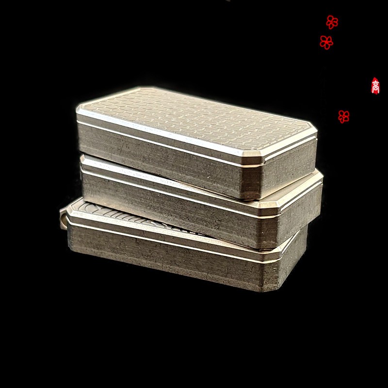 Titanium Alloy EDC Dog Tag Necklace Storage Box Mechanical Slider Fidget Toy