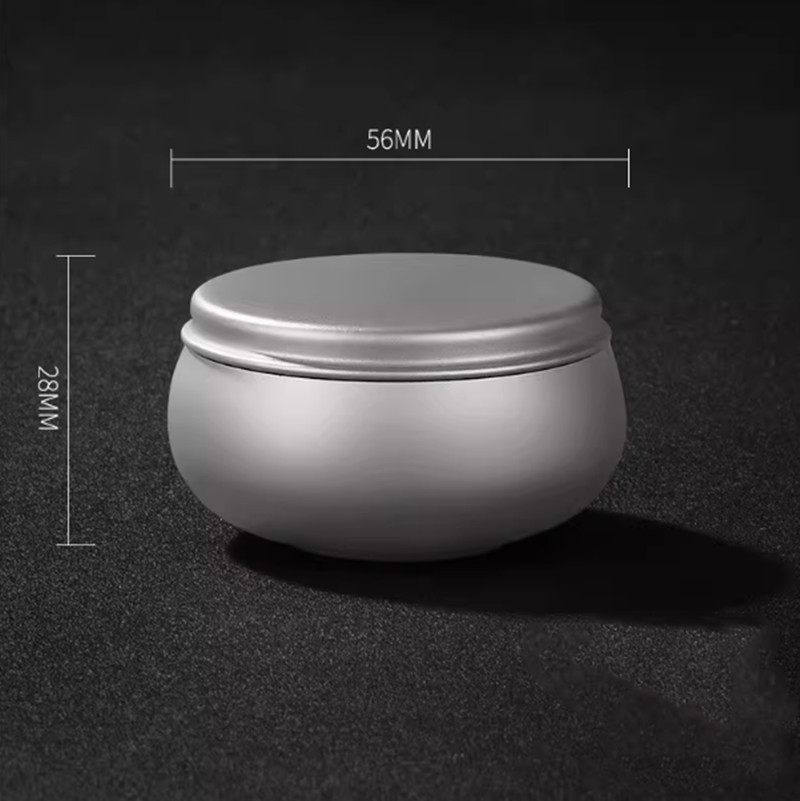 Pure Titanium Waterproof Container Can Pill Case Holder Box Tea Storage Jar EDC