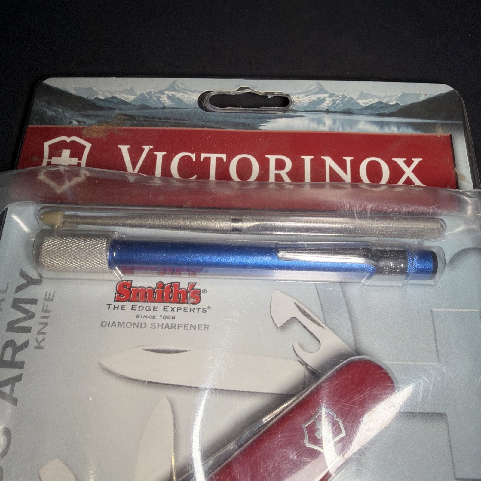 New Victorinox Swiss Army Tinker Knife & Sharpener Set