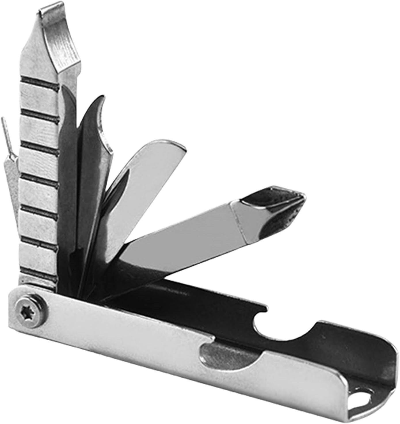 Everyday Carry Multi-Tool for Keychains – SIM Pin, Nail File, Ruler, Hex Socket