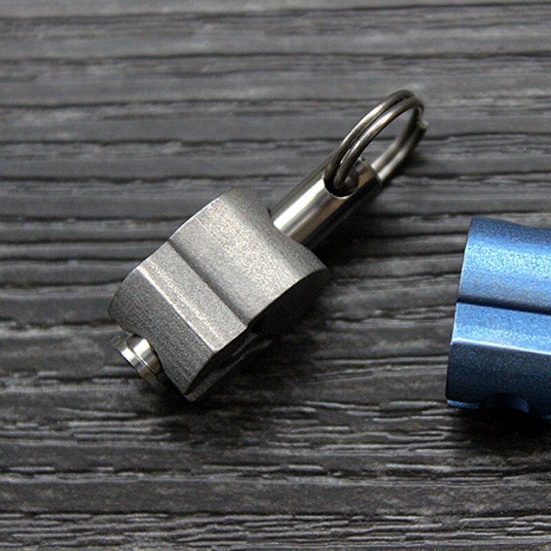 EDC Titanium Knife Key Parachute Cord Bead Pendant Lanyard Zipper Head Tool Gift
