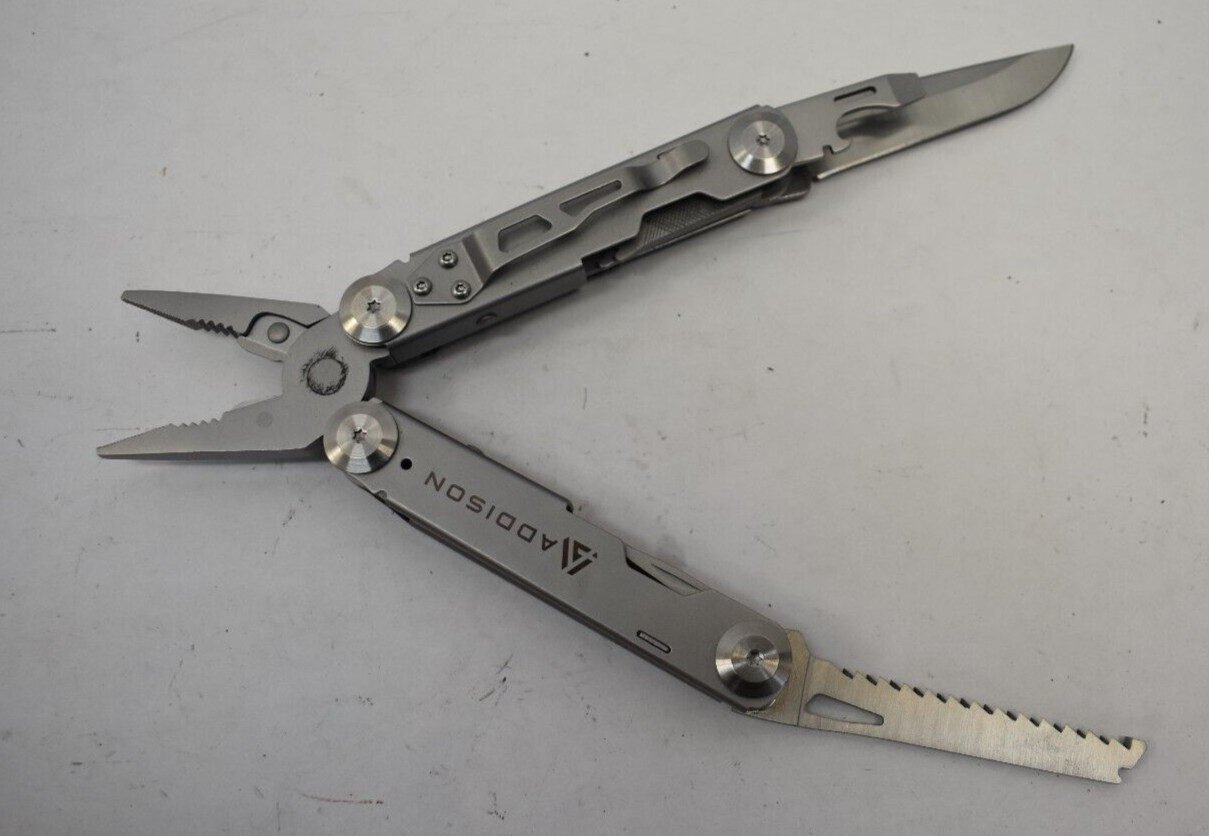 Cedar Creek Solutions Multi Tool 9 In 1 Addison Branded Pocket Size Folding