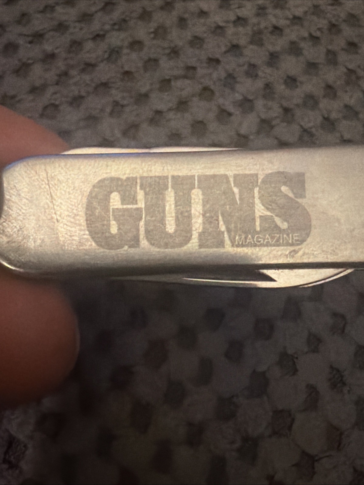 Multi-tool Keychain With Inscription American Handgunner By Guns Magazine