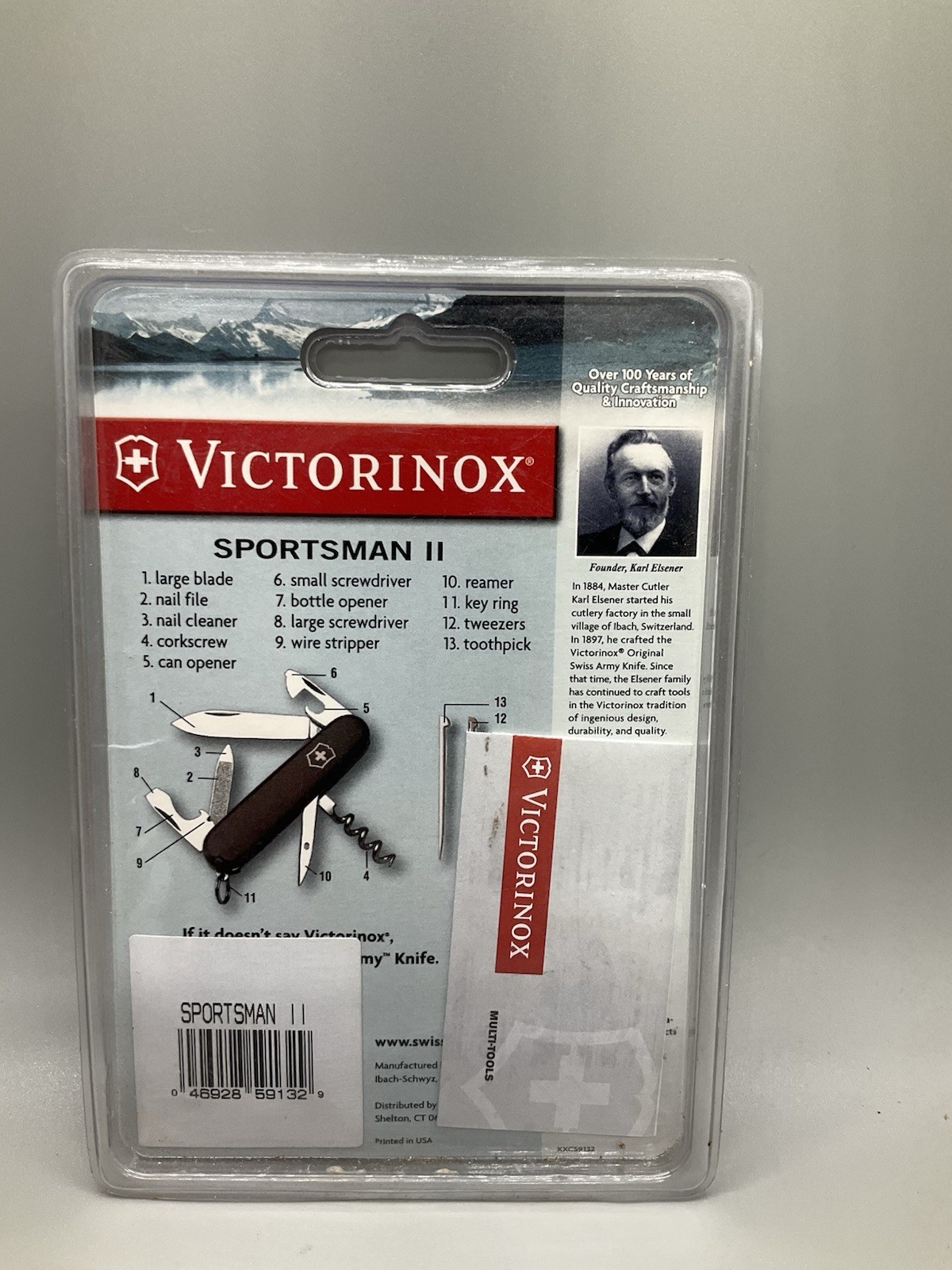 Victorinox Sportsman 2 Swiss Army Knife NEW 13 Functions