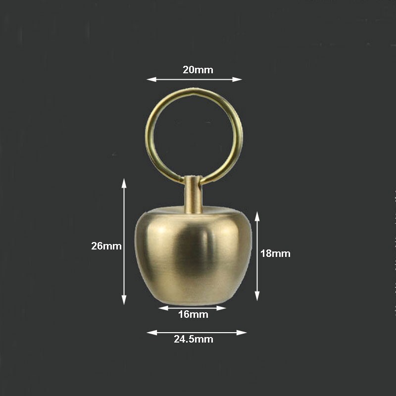 Brass Keychain Waterproof Storage Box Sealed Pill Capsula Portable Tank EDC Tool