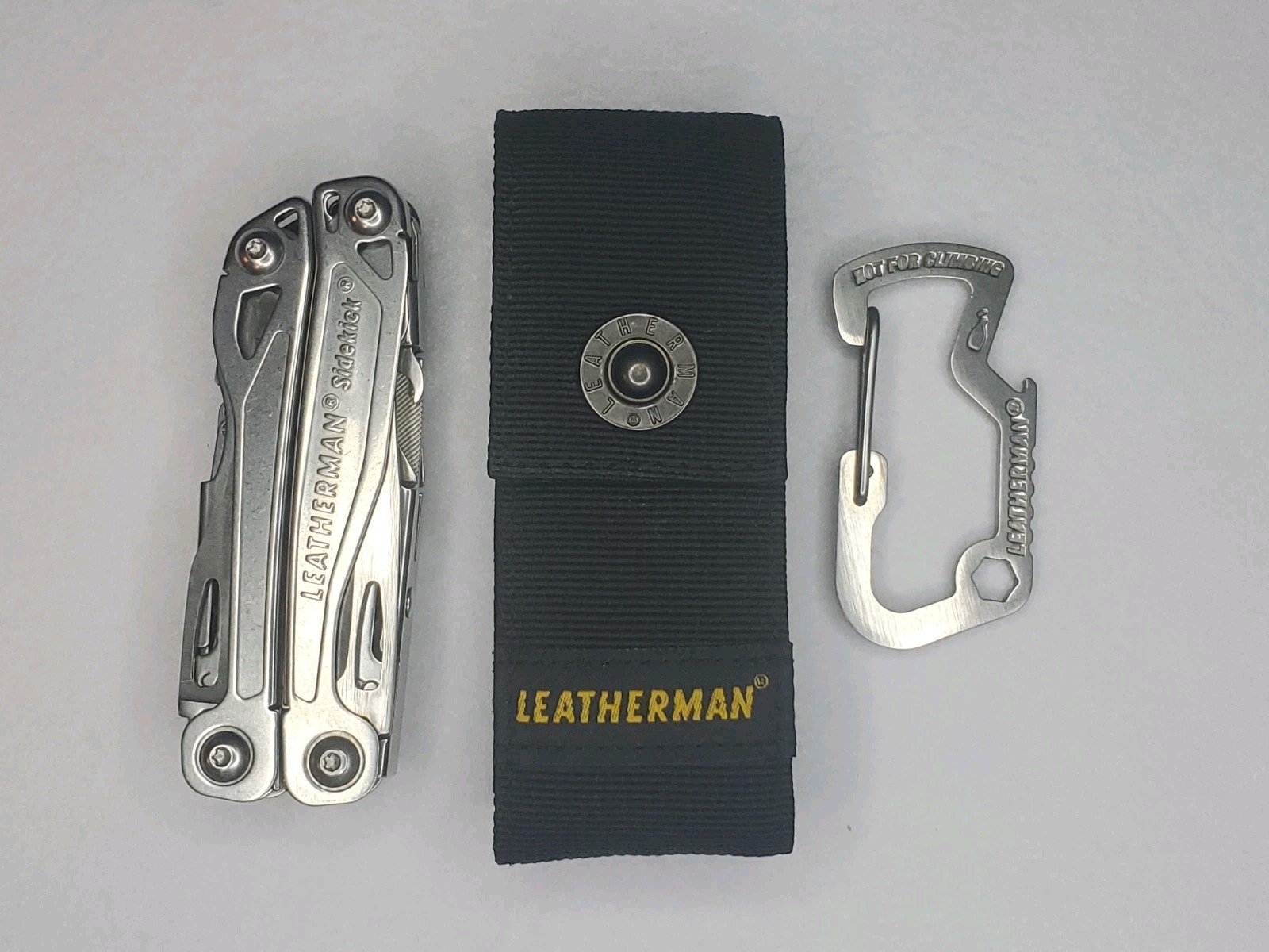 Leatherman Sidekick Multi Tool With Pouch & Carabiner Bottle Opener HEX Tool EUC