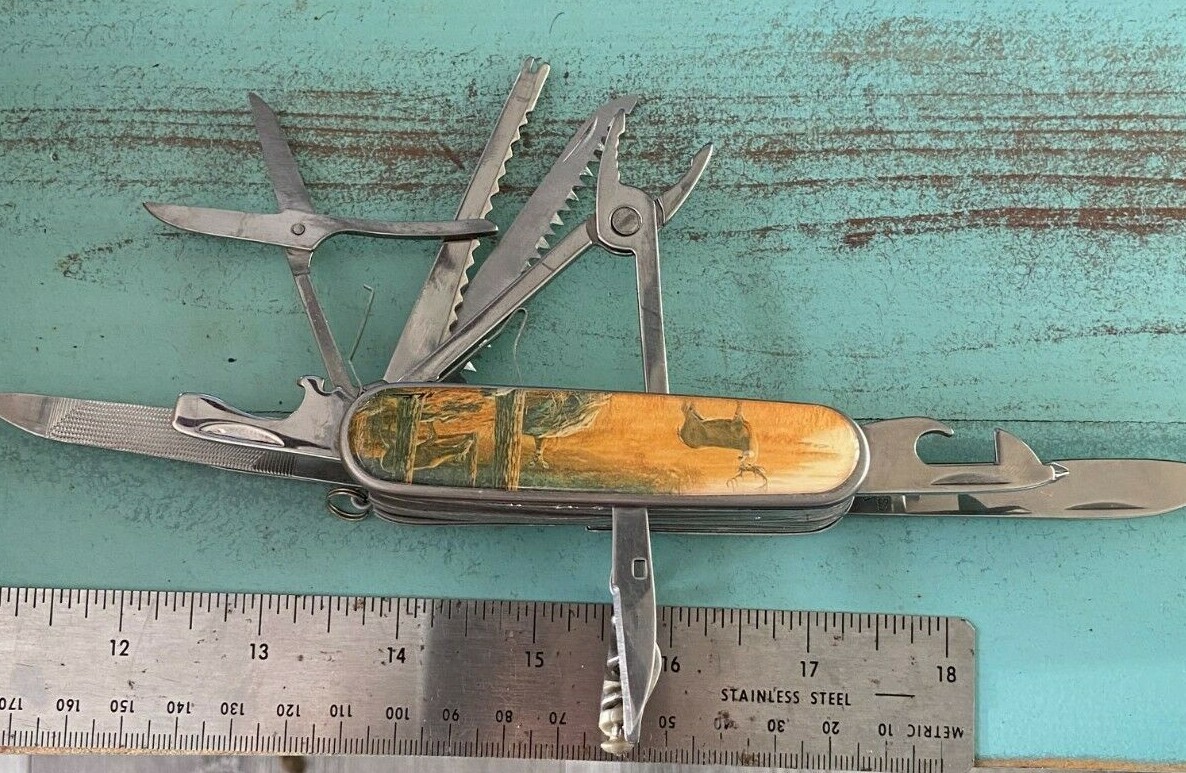 Multi-Function Pocket Knife with Belt Pouch