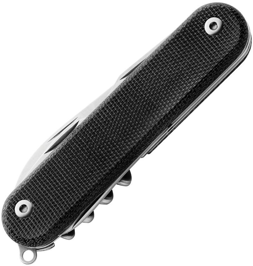 MKM-Maniago Knife Makers Malga 6 Multipurpose MagnaCut Steel Blade Black Micarta