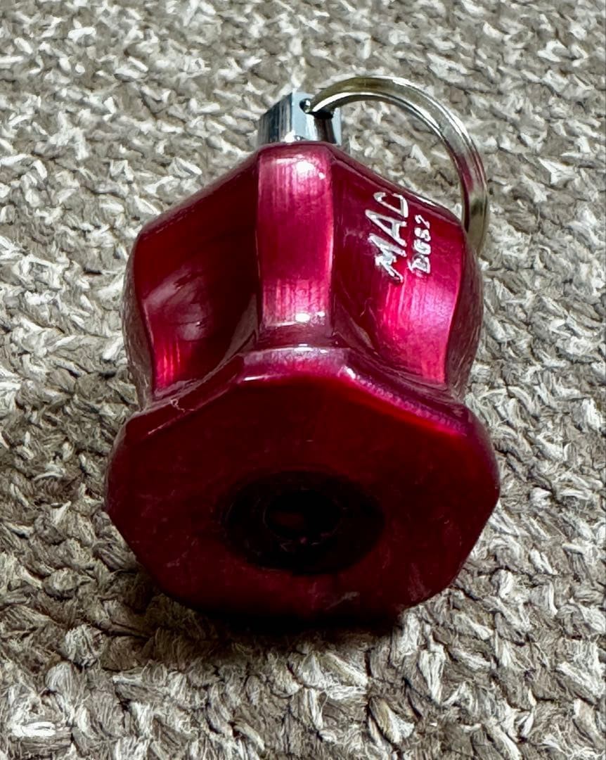 MAC TOOL Keychain, Metallic Red, Red Pearl, Detachable Mac Tools