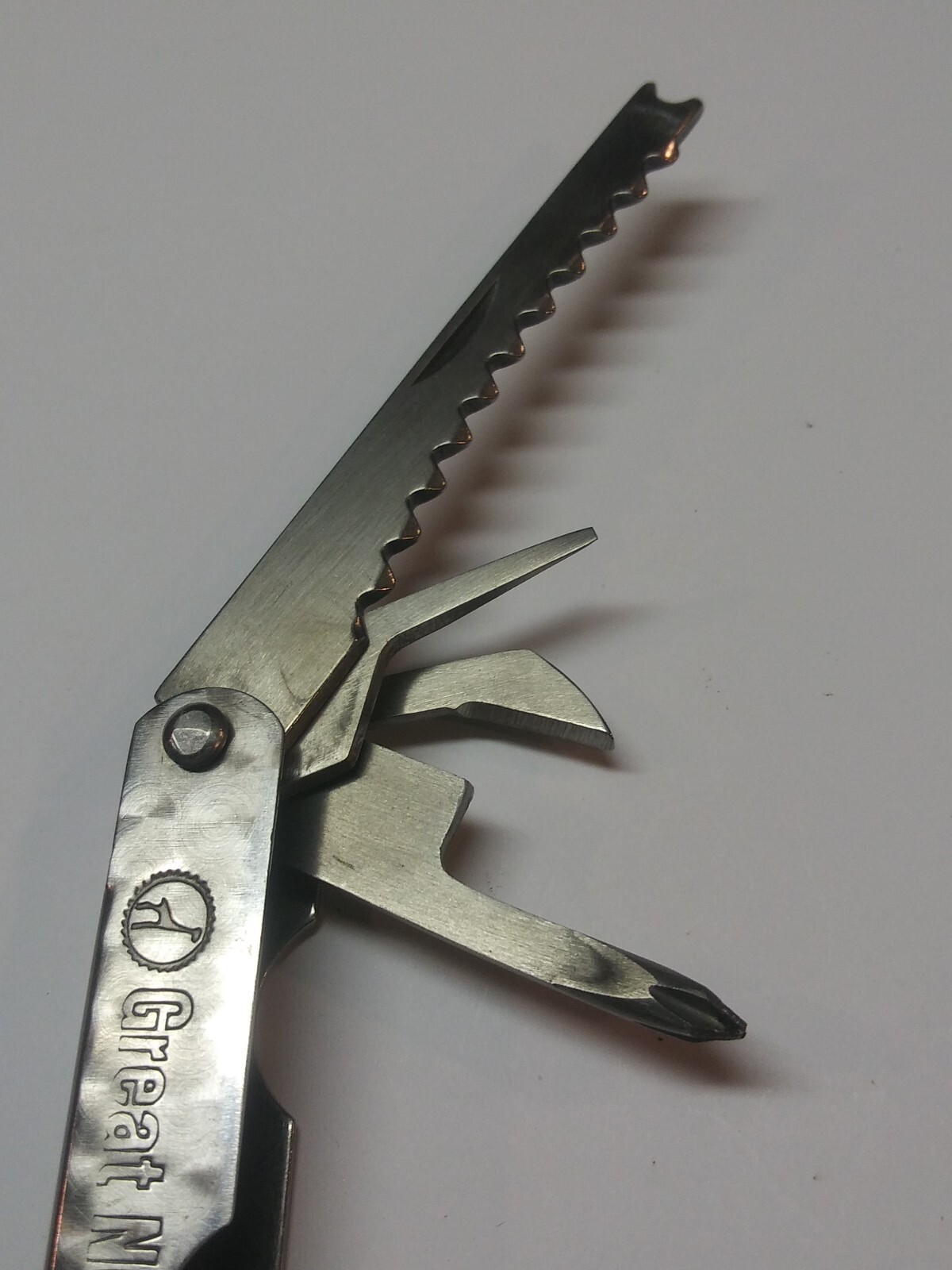 Vintage Great Neck No. 12000 Stainless Steel Utility Multi-Tool Pocket Knife