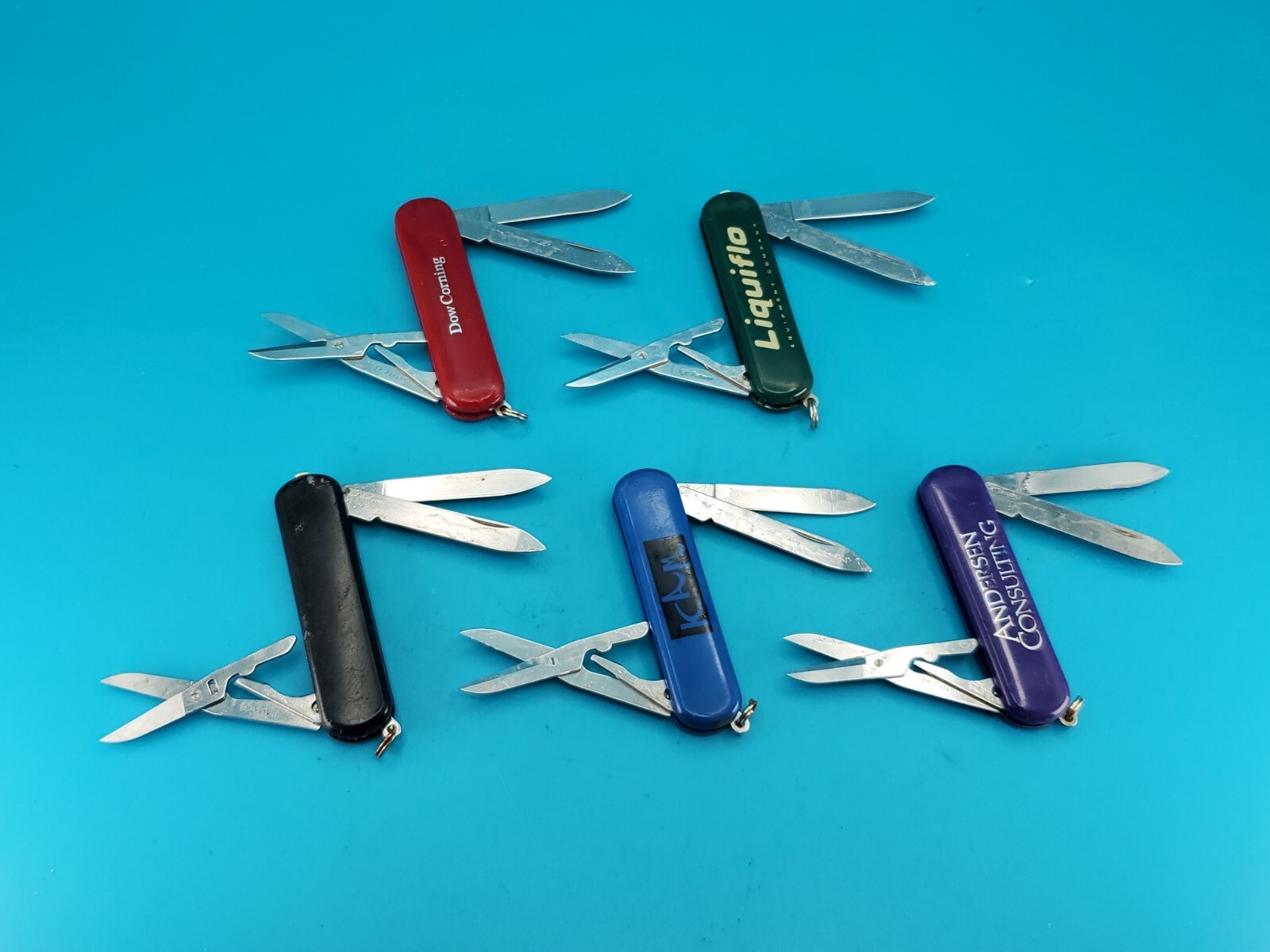 Lot of 5 Wenger Esquire Swiss Army Knife Multi Tools!