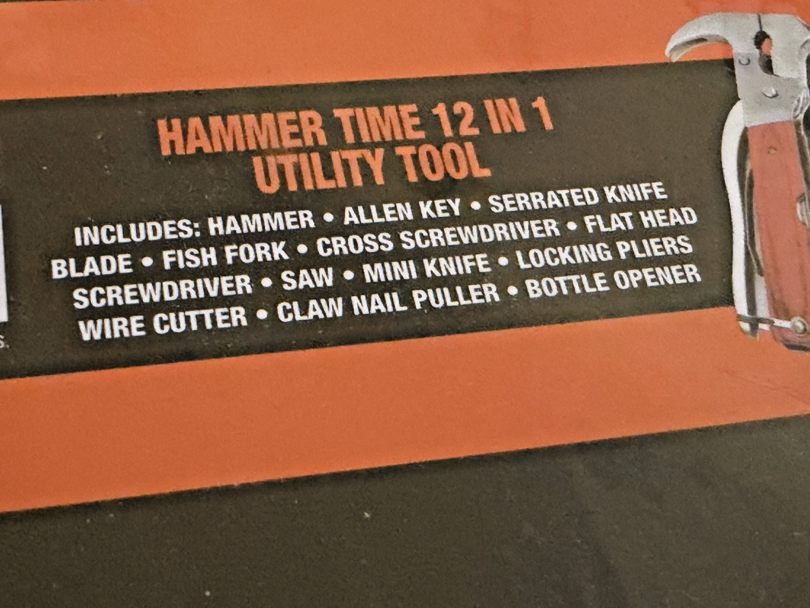Mad Man 12-In-1 Hammer Time Utility Tool New sealed package