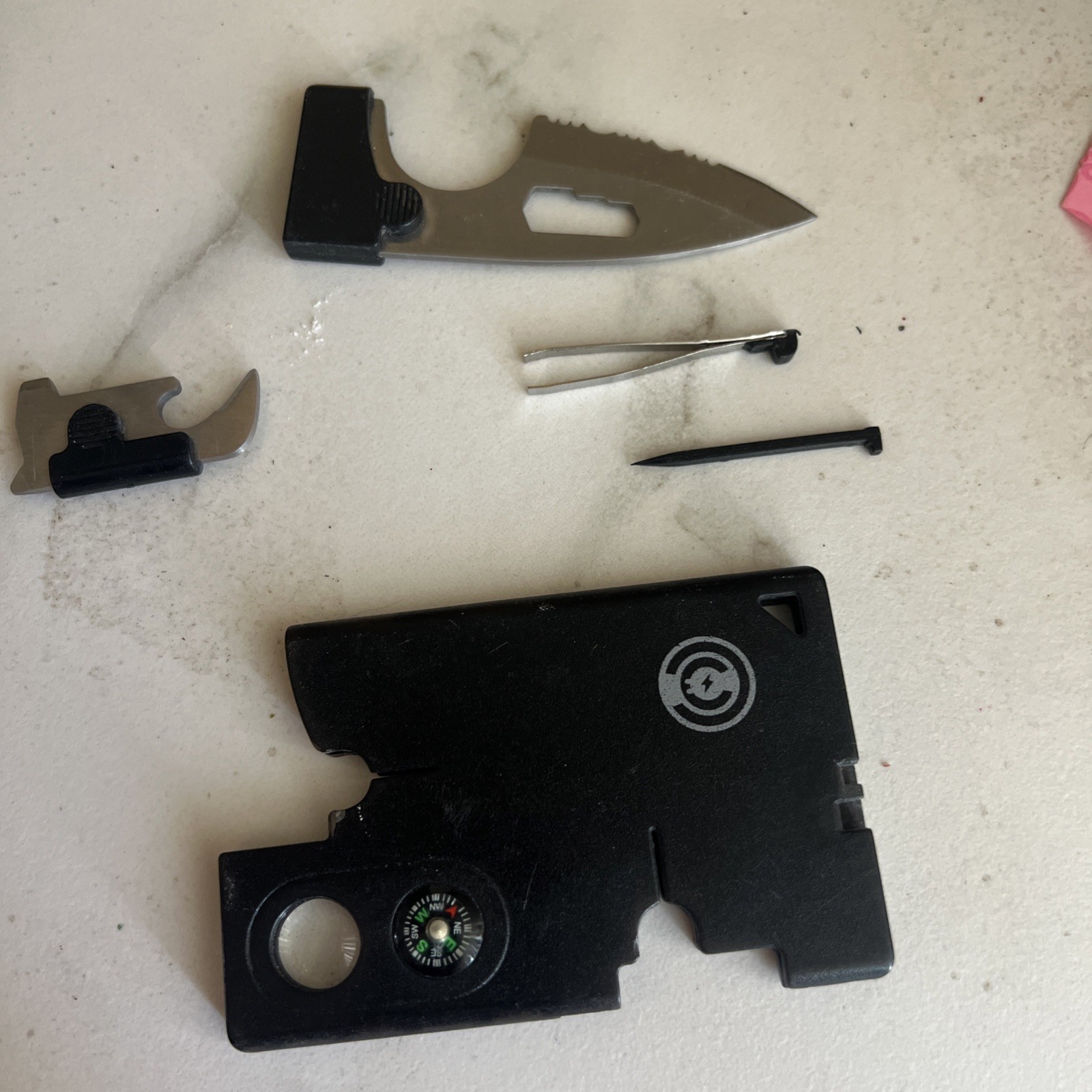 Credit Card Companion w/ Compass/Bottle-Opener/Pocket Knife 10 In 1 Survival