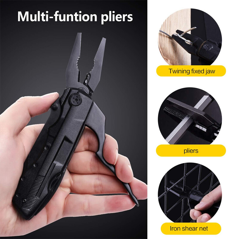 18-in-1 Multi tool Knife Multipurpose Outdoor Folding Pocket Pliers Multitool