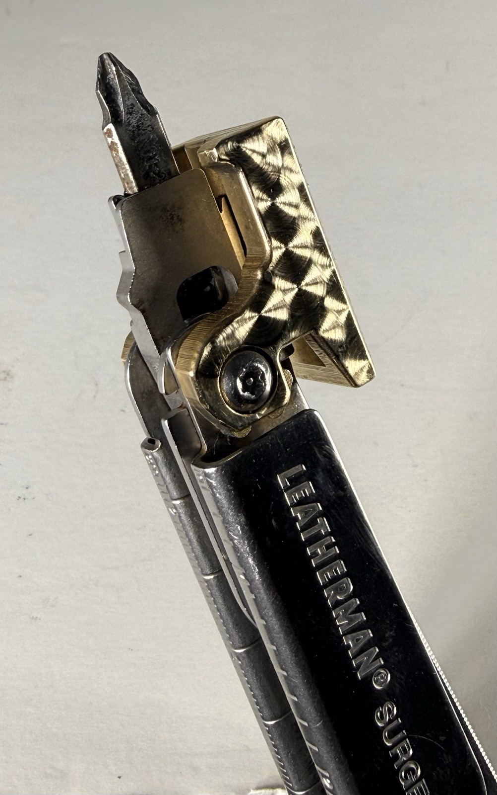 For Leatherman Surge, BRASS Hammer Head,SPECIAL EDITION,tactical,military