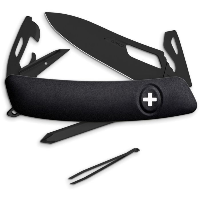Swiza SH04 Single Hand Pocket Multitools Black Finish Blade – KSH.0046.1010