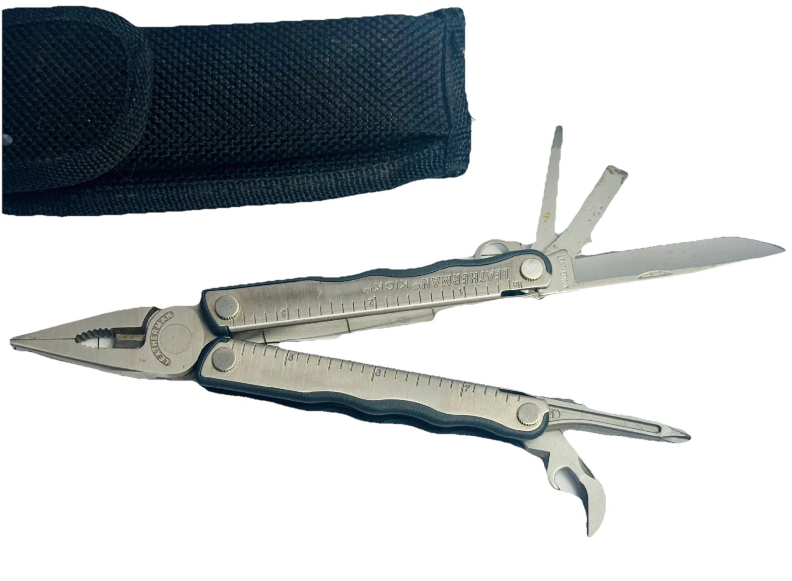 Leatherman Kick Multi Tool w/ Nylon Sheath Stainless USA Pliers Knife