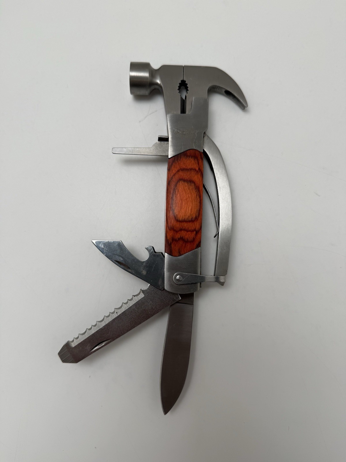Sheffield Hammer 14in1 Pocket Multi Tool w/Case Outdoor Hiking