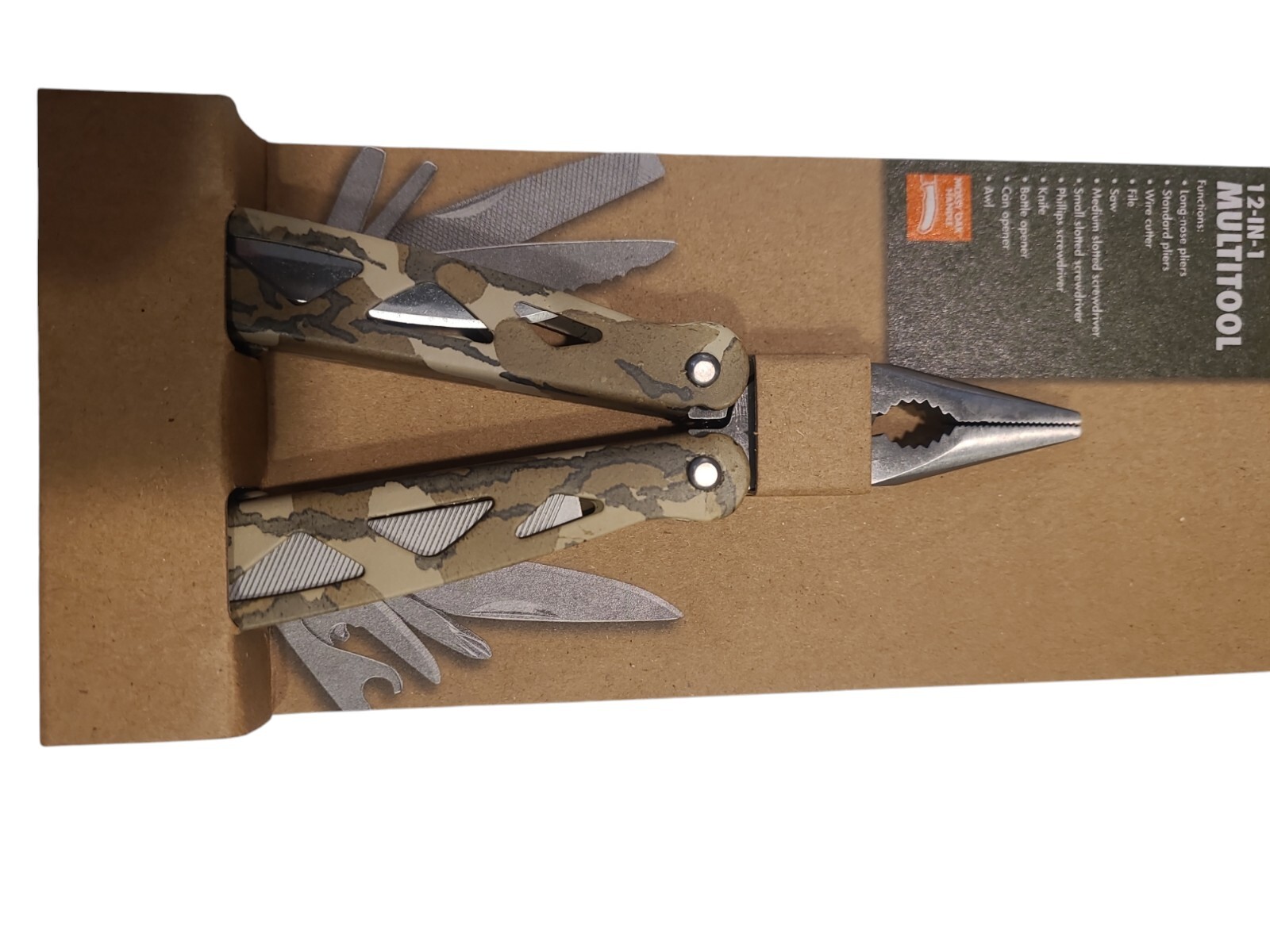 New Camo Ozark Trail 12-In-1 Multi-Tool Pliers Knife