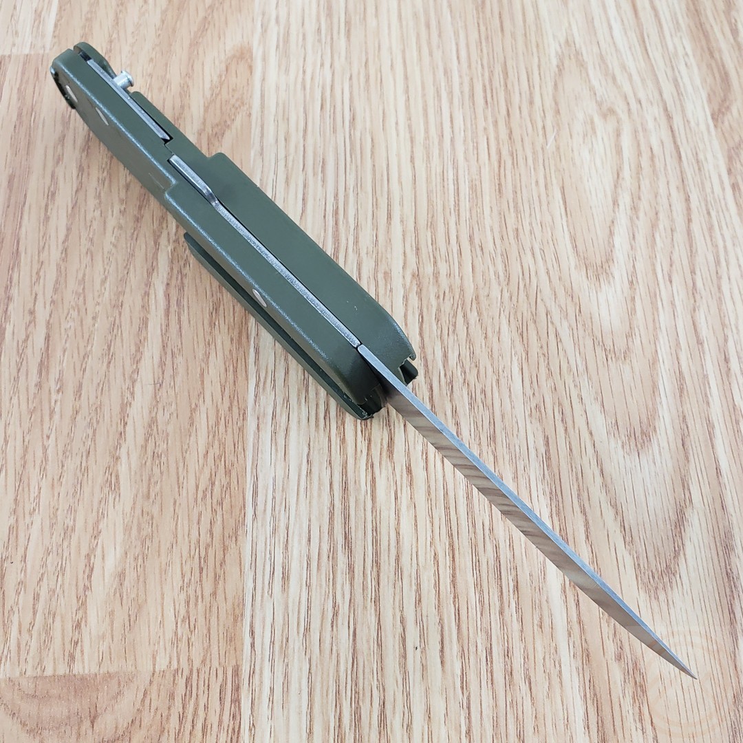 TB Outdoor French Army Camp MultiTool Knife Small Blade Green ABS Handle TBO056