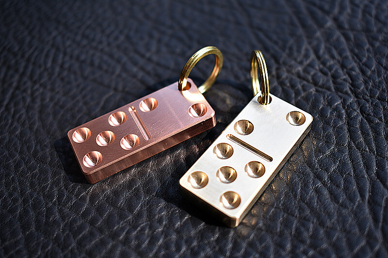 Brass Copper Keychain Pendant EDC Portable Creative Key Chain Ring Adult Toy