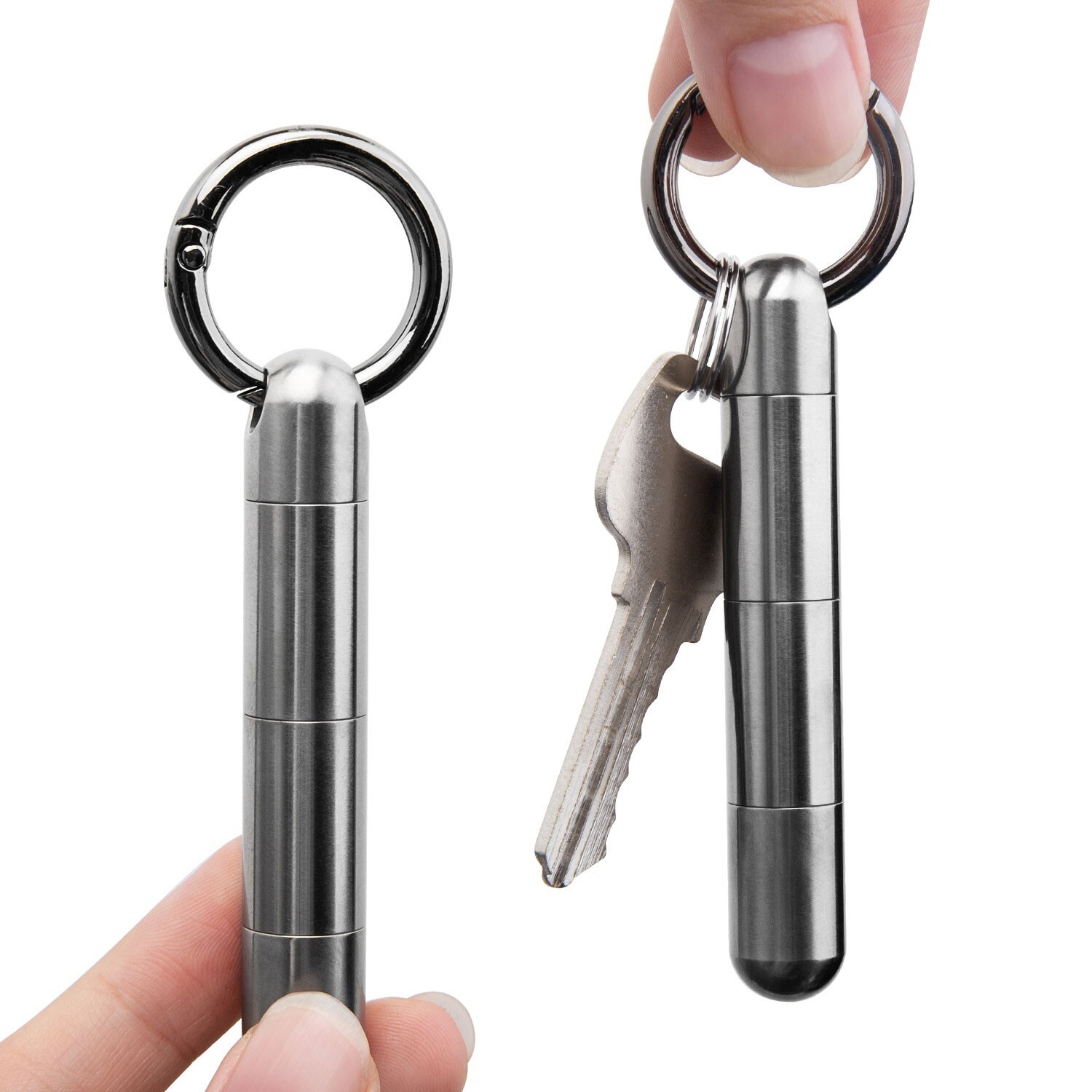 EDC Titanium Portable Outdoor Waterproof Pill Capsula Sealed Box Storage Tool