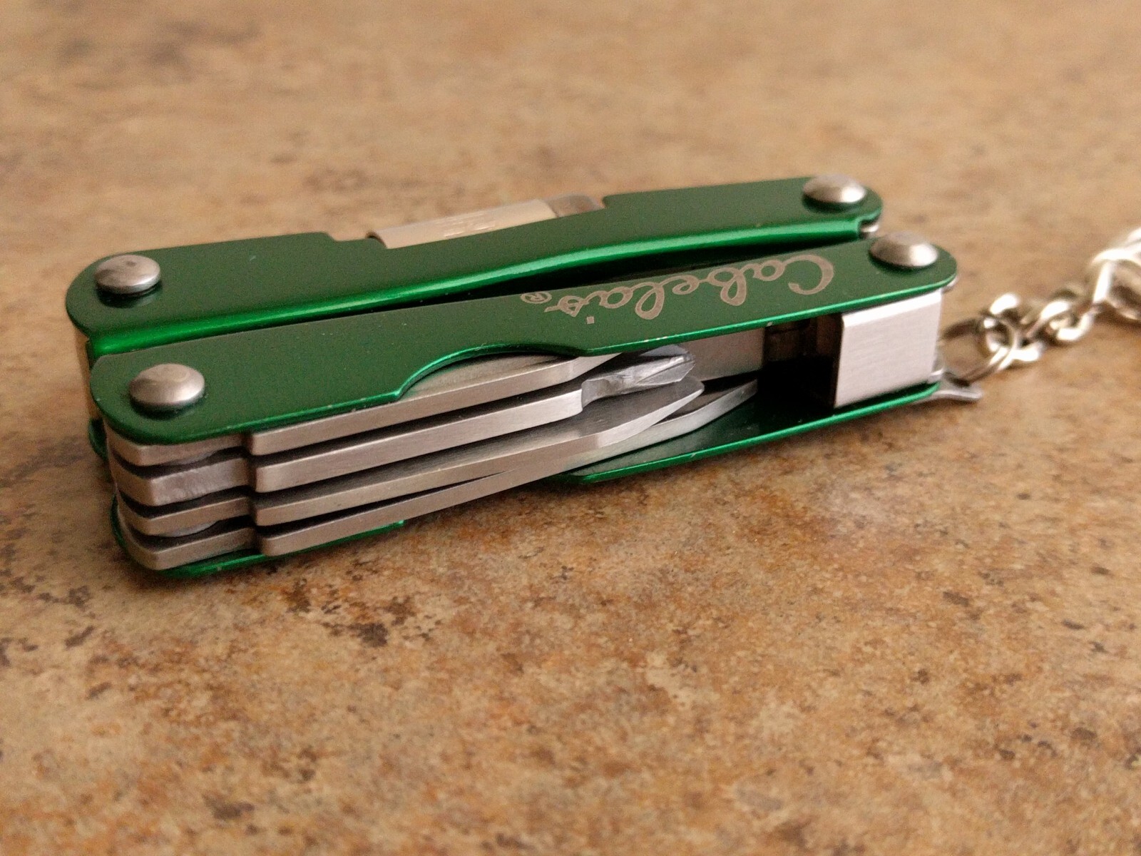 Cabelas Multi-Tool Flashlight Knife Can Opener Pliers Screwdriver Carry Pouch