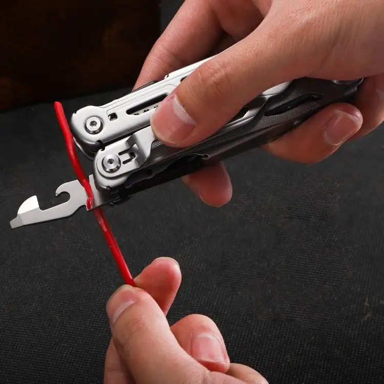 Daicamping DL10 Multi Tool Folding Pocket Knife Sheath Scissors Screw Pliers Can